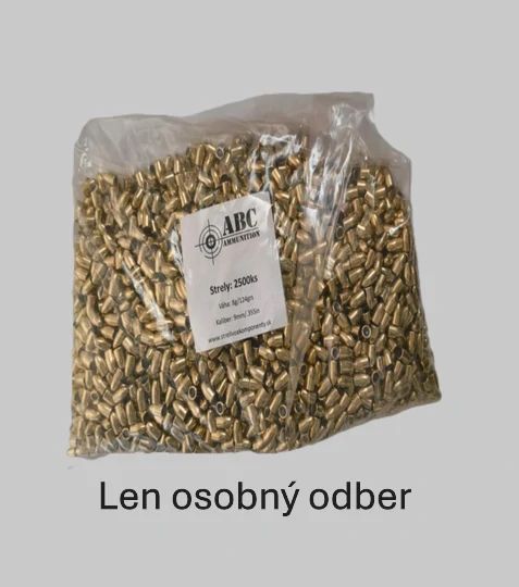2500ks strely ABC Ammunition FMJ 8g/124grs