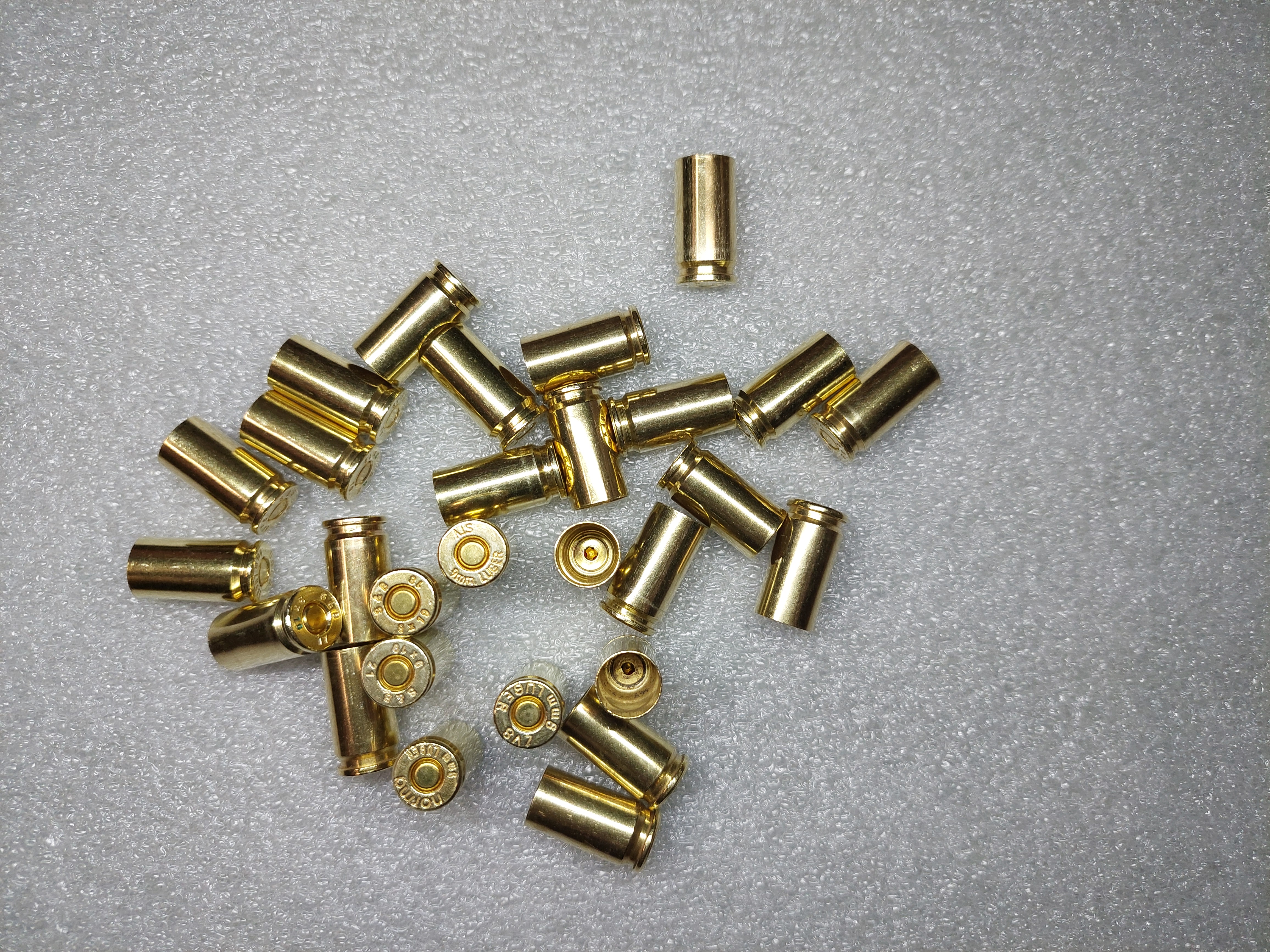 Ozápalkované nábojnice 9mm luger